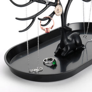 Jewelry Display Deer <b>Stand</b> Organizer Tray for <b>Earrings</b> Card Necklace Ring Pendant Bracelet Storage - Product Image 2