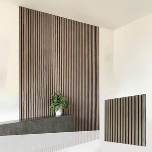 Panneaux acoustiques modernes Akupanel en MDF, finition placage, <span class=keywords><strong>isolation</strong></span> phonique pour studios, chambres, espaces extérieurs, salons, écoles, hôtels - Product Image 2