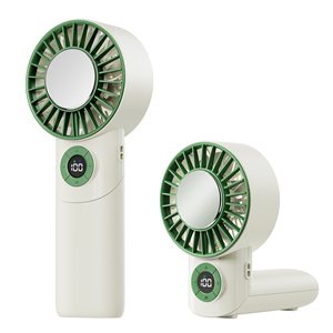 Handheld Air Cooling <b>Fan</b> LED Display Wind Level Portable <b>USB</b> Rechargeable Semiconductor <b>Mini</b> Foldable Neck Car Outdoor Plastic - Product Image 3