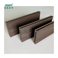 Cubierta hueca de pvc antideslizante para exteriores, 135x24mm, a prueba de fuego, suelo de ASA-PVC de alta calidad para exteriores con grano de madera THM109