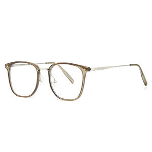 Monture de lunettes Qianai, rectangulaire, monture intégrale, TR90, anti-lumière bleue, unisexe, verres AC, protection UV - Product Image 4