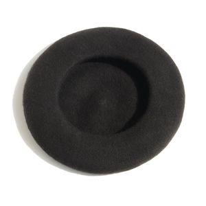 قبعة بيريه شتوية سادة عالية الجودة للنساء قبعة بيريه عصرية ملونة للاستخدام الرسمي في الهواء الطلق قبعة بيريه - Product Image 3