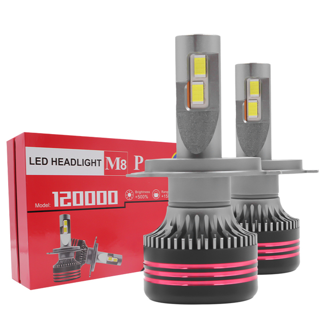 CAR-REFINE M8 PRO H4 120W 12V 10000LM 6500K Car Led Headlights Lighting System H13/9004/9007 OEM ODM Led Headlight Bulb for Bmw