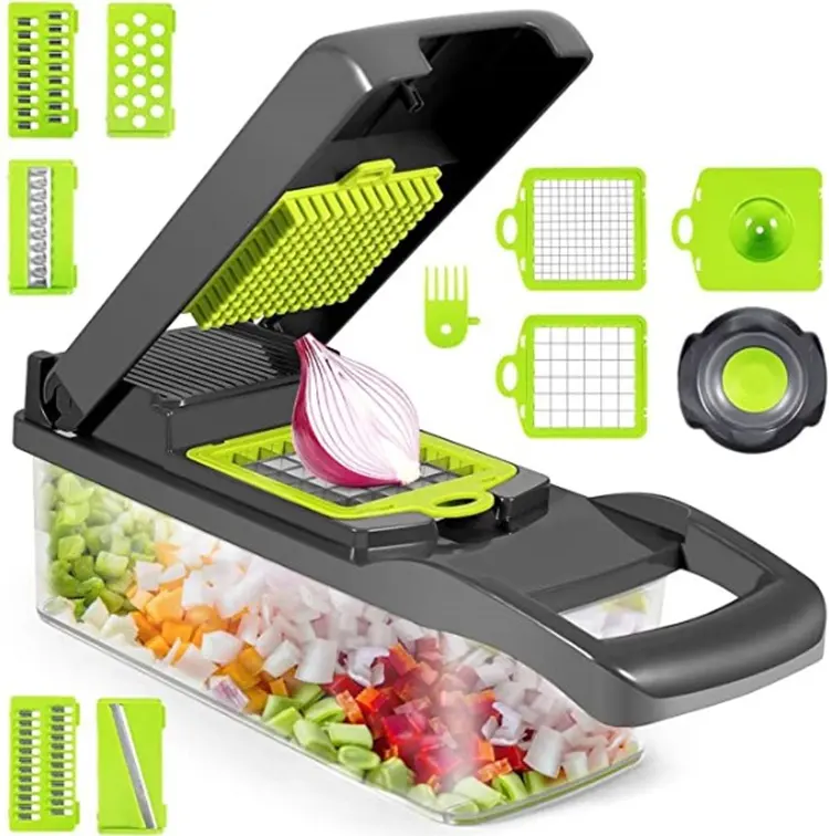 15 In 1 Handbediende Groente Slicer Veggie Chopper, Voedsel Chopper Ui Cutter Groentesnijder