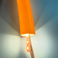 Diffuseur en silicone noir pour tube LED profilé, tube en silicone rond D22 360 pour bande LED