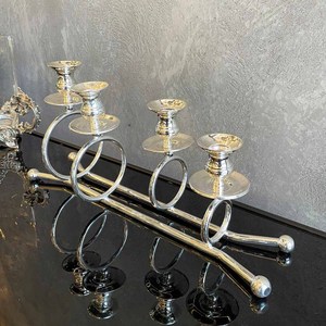 Bougeoir en métal en laiton fait à la main pour décor de mariage - Product Image 5