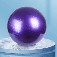 Palla da Yoga in PVC Anti-Scoppio, Spessa e Luminosa, per Pilates, Allenamento dell'Equilibrio, Uso Domestico e in Studio Fitness