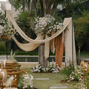 Decoración de Techo con Cortinas, Impresionante Decoración de Techo para Bodas, Decoración Colgante, Tela Sedosa, Decoración de Techo para Bodas - Product Image 1