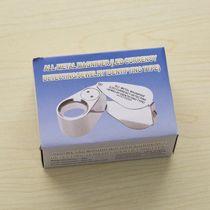 40배율 풀 메탈 조명 보석 루페, LED 화폐 감별 및 보석 식별용 - Product Image 6