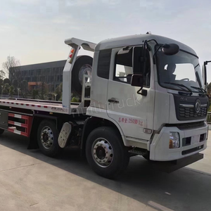 Camion plateau 3 essieux Dongfeng, fournisseur professionnel de véhicules de dépannage, Euro 3/5, transmission manuelle diesel - Product Image 5