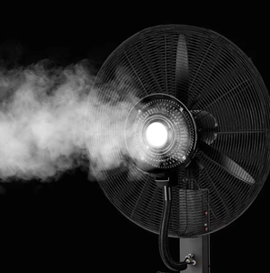 New Design 24 Inch Big Industrial Floor air Cooler Mist <b>Standing</b> Pedestal <b>Fan</b> With Water Spray - Product Image 5