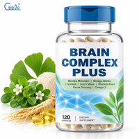 Complément alimentaire nootropique personnalisé en usine contenant des capsules Brain Complex Plus avec Ginkgo, Crinière de cheval et Oméga 3 pour améliorer la performance cérébrale