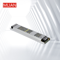 Fuente de alimentación conmutada ultrafina de 60W-500W, 24V/12V, adecuada para la industria, transformador LED de voltaje constante de corriente constante SMPS