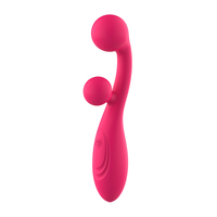 Produit de massage en silicone OEM ODM pour adultes, bien-être, étanche, rechargeable, avec 3 vitesses, 7 modes, vibrateurs à double boule pour femmes