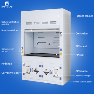 Campana de Extracción de Gases para Laboratorio Baitu EN14175, con Conductos, de Polipropileno, para Control de Calidad, Laboratorio de Residuos de Pesticidas, Modelo GTFG-180C1, Característica S - Product Image 1