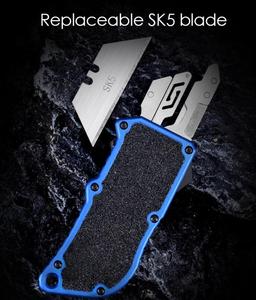 <span class=keywords><strong>Cuchillo</strong></span> utilitario EDC, cuchillas reemplazables SK5, cortador de papel tapiz, cortador de papel, cuchillos de bolsillo glaseado, seguridad de aleación de aluminio, OEM DIY - Product Image 5