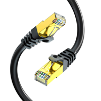 Rapide extérieur 10M 20M 25M 30M 50M Cat 6 6A 7 8 Rj45 intérieur Cat6 Cat6A Cat7 Cat8 Sftp cordon de raccordement Lan réseau Ethernet câble