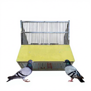 Jaula <span class=keywords><strong>de</strong></span> salto <span class=keywords><strong>de</strong></span> acero inoxidable para <span class=keywords><strong>palomas</strong></span> voladoras con una puerta <span class=keywords><strong>de</strong></span> trampa en T, una jaula <span class=keywords><strong>de</strong></span> metal para exteriores que puede entrar y salir. - Product Image 1