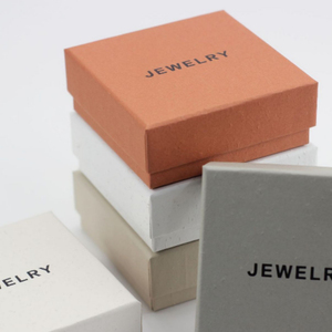 Luxury Custom Logo Print Paper Card Cardboard Boxes For Velvet Paper Packaging Gift Jewelry Box With Sponge