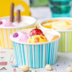 Papel para Helados <span class=keywords><strong>2021</strong></span>, Listo para Enviar, Logotipo Personalizado Impreso, Adhesivo Personalizado, Vaso de Papel para Helados de 6oz y 16oz - Product Image 6