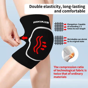 Genouillères en éponge respirante personnalisées pour le sport, l'entraînement de danse et le tricot - Product Image 4