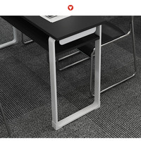 Ensemble moderne de bureau et chaise double en métal et bois pour école, modulable - Mobilier de classe confortable