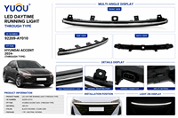 Feux de jour à LED DRL pour Hyundai Accent 2024, type traversant 92209-AY010, pièces de rechange pour feux de calandre avant
