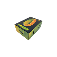 Logo personnalisé carton dégradable coffret cadeau Carton d'expédition crème anglaise pour pomme fruit banane banane pour ingrédients de crème anglaise