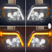 Phares de remplacement à LED noirs avec signal séquentiel pour GMC Terrain 2010-2017