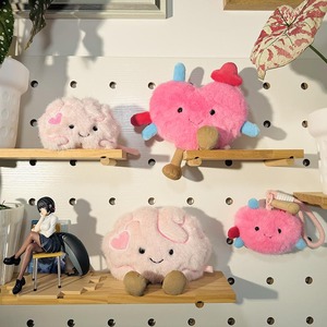 ตุ๊กตา "สมองรัก" แบบ OEM/ODM สั่งทำได้ - ตุ๊กตาหัวใจสีชมพูวันวาเลนไทน์ ของขวัญสุดโรแมนติกสำหรับคู่รัก - Product Image 3