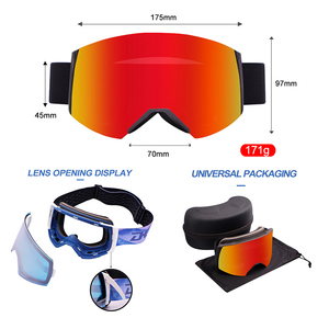 جديد lunette de ski نظارات مخصصة مغناطيسية للثلج نظارات للرياضة الشتوية، نظارات شمسية للثلج نظارات للثلج بتصميم حر - Product Image 4