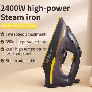 Nuovo Ferro da Stiro a Vapore Elettrico 2400W, <span class=keywords><strong>5</strong></span> Livelli Regolabili, Capacità 350ML, per Uso Domestico e Commerciale - Product Image 4