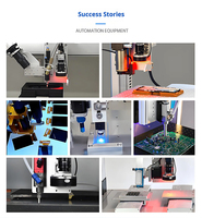 Machine de distribution de colle thermofusible entièrement automatique de bureau avec valve piézoélectrique visuelle, pulvérisateur rotatif et composants essentiels du moteur