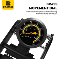 BAIMEI Portable psi Tire Inflation Inflators air Pump for Car Tires and Inflatables Foot Pump