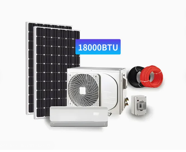 Solar Power Air Conditioner Hybrid AC/DC Split Unit Air Conditioning System 9000BTU 12000BTU 18000BTU 24000BTU