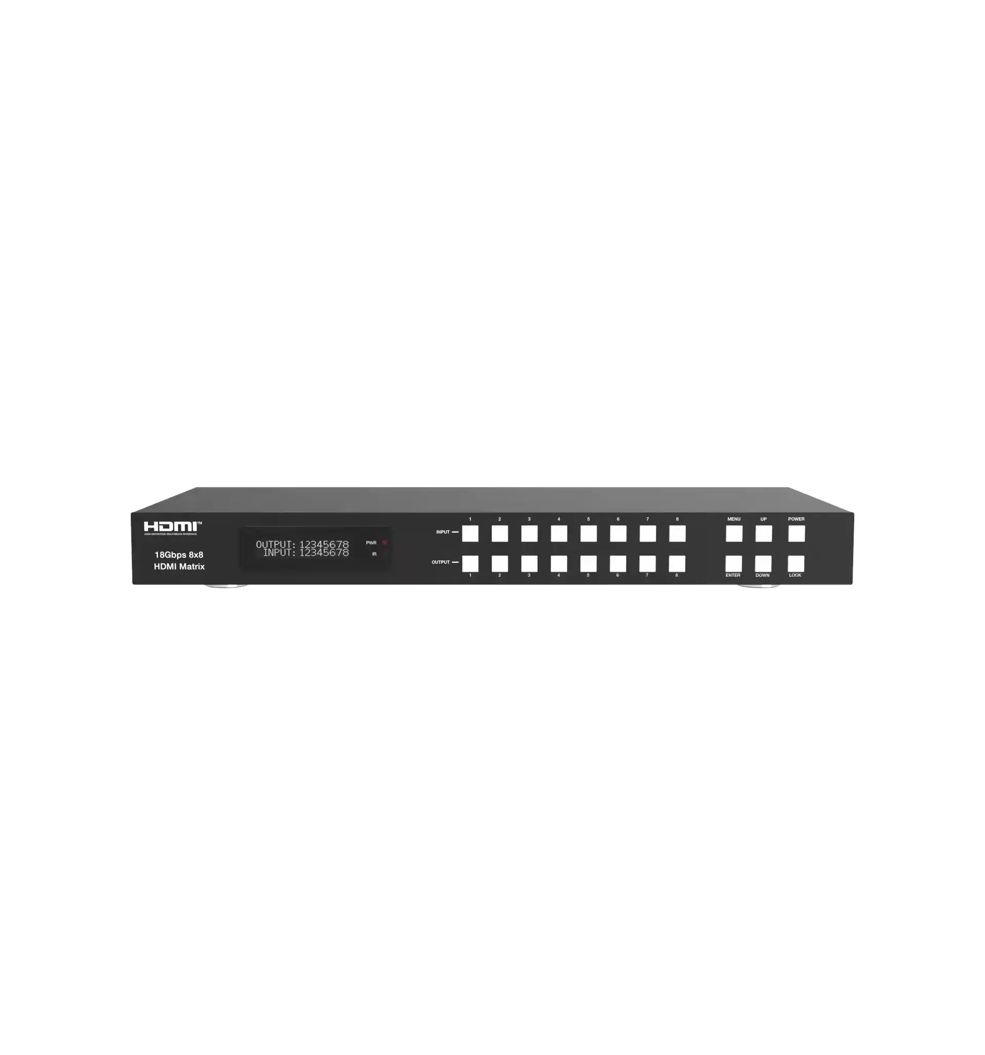 Bộ chuyển mạch ma trận 4K 8x8 HDMI 2.0 cho bốn tín hiệu tương thích HDMI 2.0 và HDCP2.2