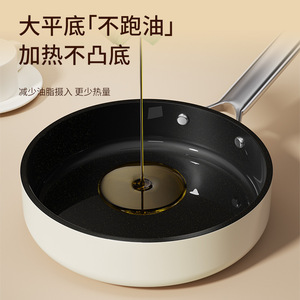 Ceramic Non-Stick Mini Frying <b>Pan</b> Flat Bottom Egg <b>Pan</b> Household Stir Fry <b>Pan</b> Induction Gas Compatible Easy Cleaning - Product Image 4