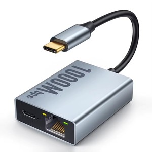 Adaptador USB C a Ethernet de 1000 Mbps, Adaptador de Red Gigabit con Cable Tipo C a RJ45 para <span class=keywords><strong>Chromecast</strong></span> con Google TV y MacBook - Product Image 2