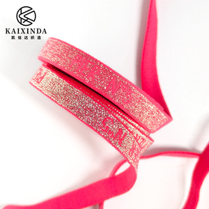 Bande élastique jacquard en fil argenté brillant, personnalisable en couleur et largeur, pour accessoires de lingerie, bretelles de <span class=keywords><strong>soutien</strong></span>-<span class=keywords><strong>gorge</strong></span> et vêtements - Product Image 5