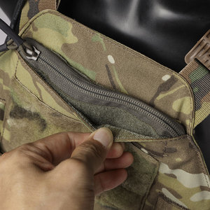 Mersongear gancio e anello doppio combattimento con <span class=keywords><strong>cerniera</strong></span> inserto accessori tattici coperchio con <span class=keywords><strong>cerniera</strong></span> per AVS CPC JPC gilet LAVC - Product Image 6