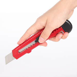 Comix Utility <b>Knife</b> B2805 18mm Stainless Steel Blade Red And Yellow Handle For <b>Crafting</b> And Packaging - Product Image 2