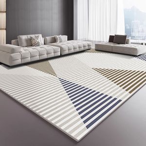 Alfombra Geométrica Rectangular de Poliéster Antideslizante para Sala de Estar, Dormitorio, Sofá, Piso, Alfombra Absorbente y Agradable al Tacto - Product Image 5