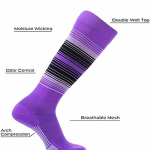 Seamless Sports <b>Running</b> <b>Compression</b> <b>Socks</b> with Customized Logo OEM Service Wholesale Sports & Athletic Wear <b>Compression</b> <b>Socks</b> - Product Image 6