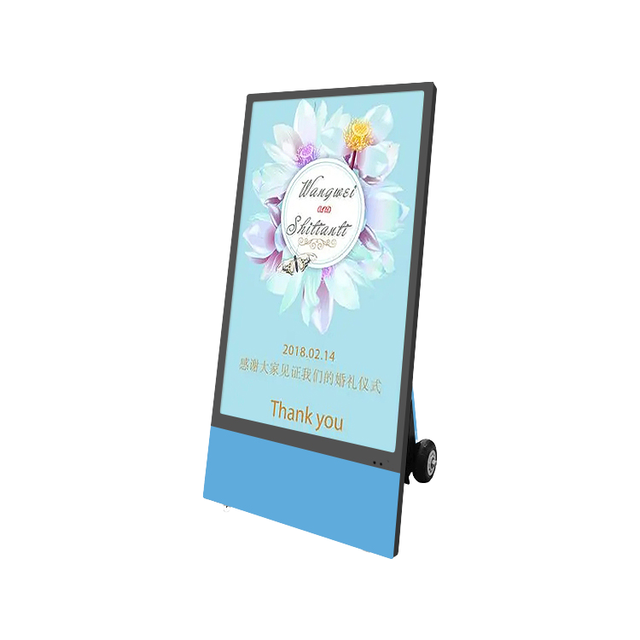 FutureX OEM Shopping Mall LED Billboard Digital Poster Stand Foldable Advertising Kiosk Movable 3840Hz High Refresh Seamless