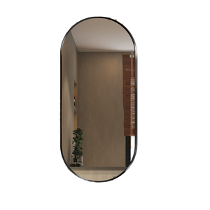 <span class=keywords><strong>Miroir</strong></span> <span class=keywords><strong>de</strong></span> <span class=keywords><strong>salle</strong></span> <span class=keywords><strong>de</strong></span> <span class=keywords><strong>bain</strong></span> avec forme ovale extra-haute et cadre noir mat lisse, lumière chaude intégrée pour <span class=keywords><strong>salle</strong></span> <span class=keywords><strong>de</strong></span> <span class=keywords><strong>bain</strong></span> - Product Image 2