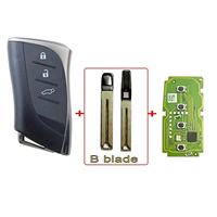 Carcasa de Llave + Placa PCB Xhorse XM38, Llave Inteligente Universal XSTO01EN para Automóvil, Control Remoto para Lexus/Toyota/Camry/RAV4/Prado/Crown