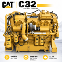 Moteur diesel CAT C32 V12 cylindres 746-895 kW 1000-1200 CV turbocompressé, puissance robuste pour les équipements de construction et minières