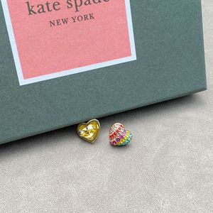 Pendientes de Corazón con Diamantes de Colores, Estilo Dulce y Lujoso, Diseño Exclusivo, Elegante y Único - Product Image 6
