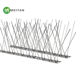 Fabricants de pointes d'<span class=keywords><strong>oiseau</strong></span> Base en acier inoxydable clôture solaire <span class=keywords><strong>anti</strong></span>-métal 5 rangées pointes d'oiseaux dissuasives de moineau <span class=keywords><strong>pour</strong></span> gouttière - Product Image 2