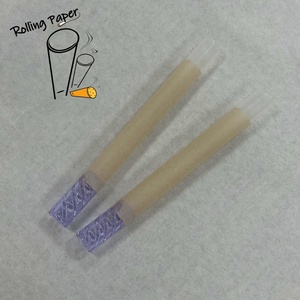 Customized purple spiral glass mouth smoking <b>paper</b> tube 109MM unbleached rice <b>paper</b> slow burning <b>paper</b> tube - Product Image 6